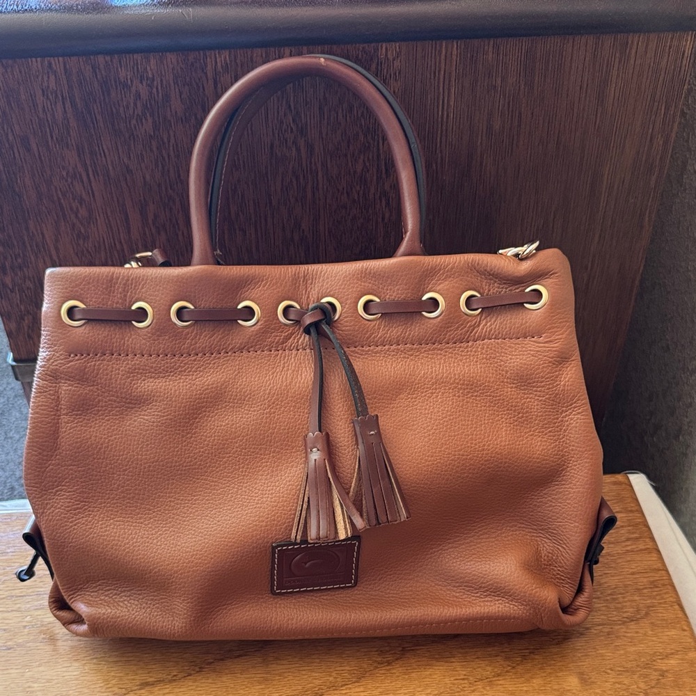 Dooney & Bourke Tan Leather Satchel